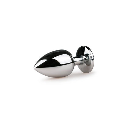 Metal Butt Plug No. 6 - Silver/Clear